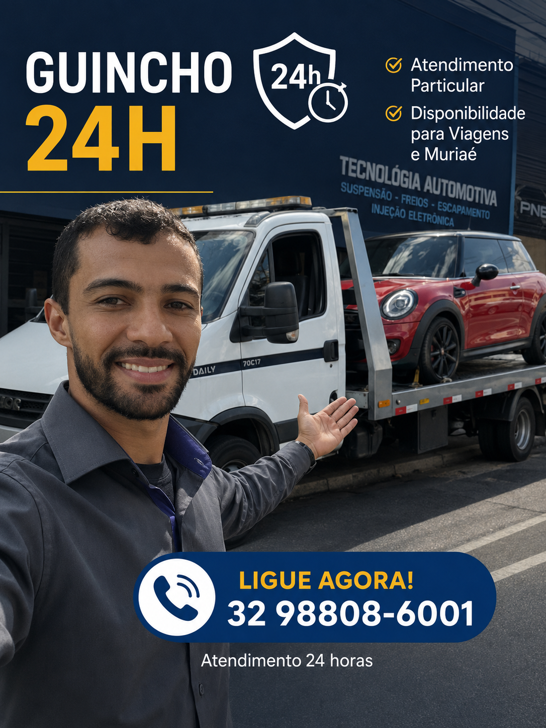 Atendimento local da JG Guinchos